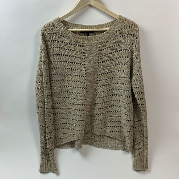 Beige Loose Knit Sweater - Picture 1 of 4